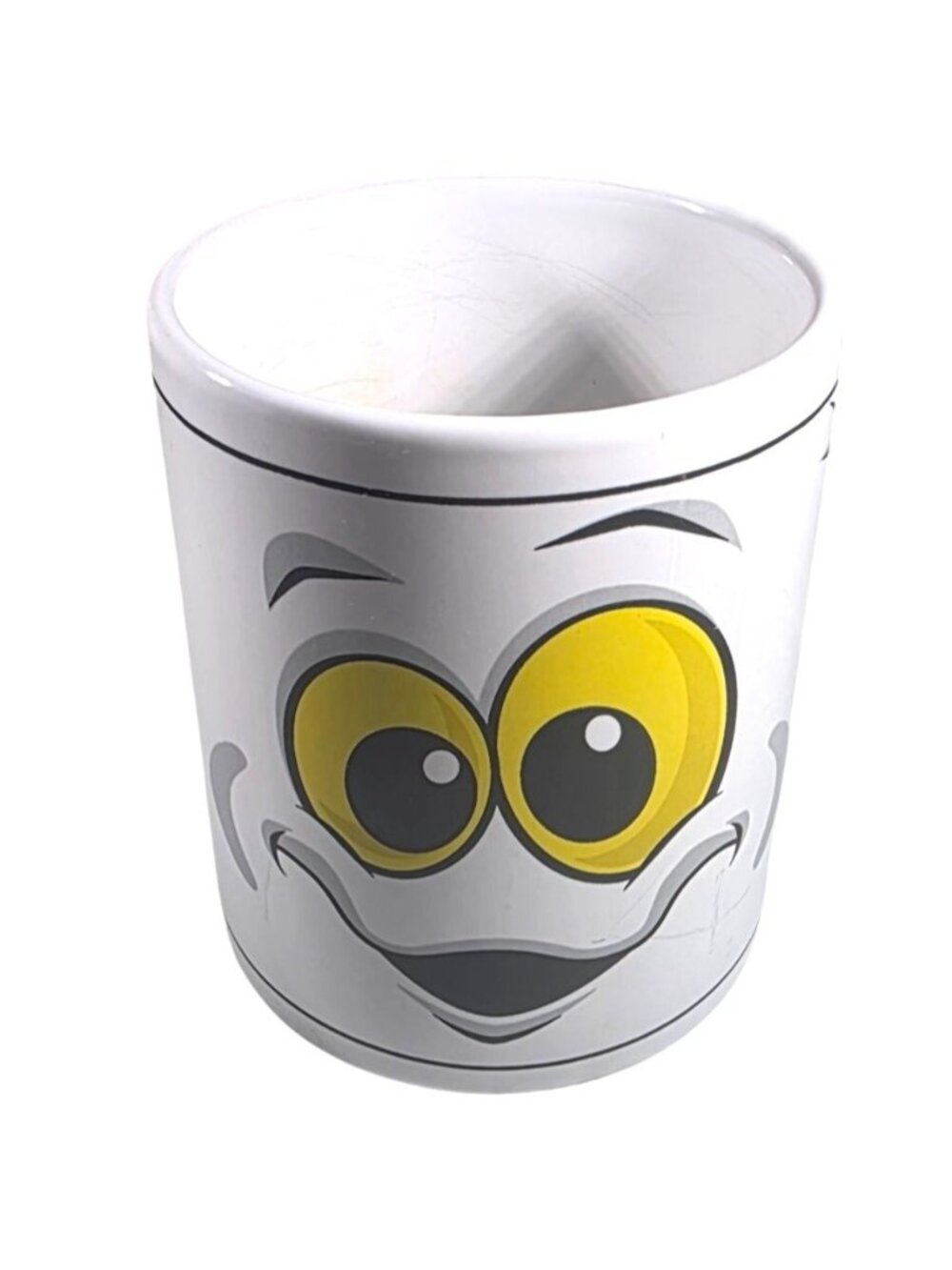 Halloween Mug coffee cup Smiley ghost Face Ceramic cartoon whimsical spooky